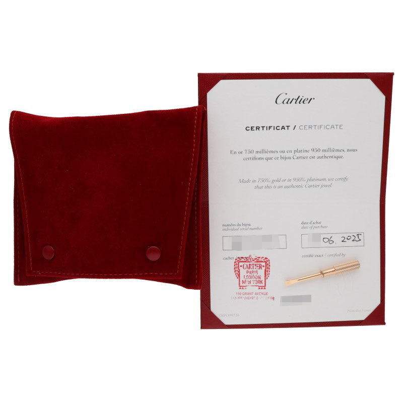 Cartier LOVE BRACELET 18KPG Pave Diamonds Size ONE SIZE