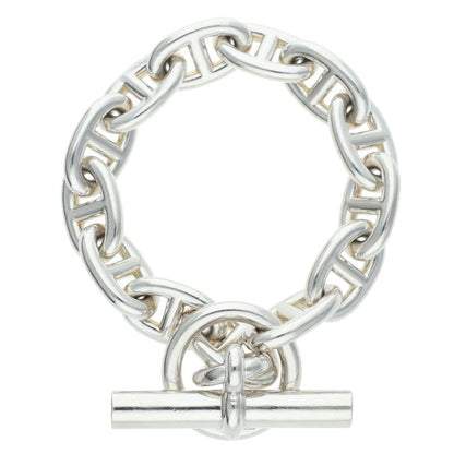 HERMES Chaine d'Ancre MM Silver Bracelet Size 13LINK