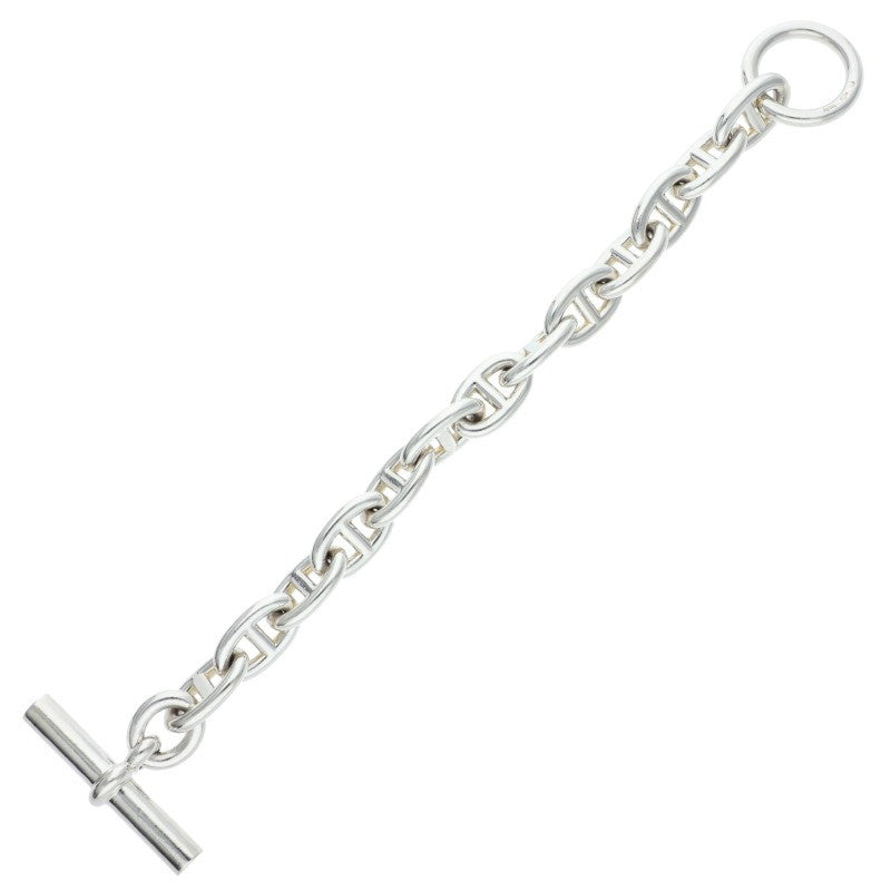 HERMES Chaine d'Ancre MM Silver Bracelet Size 13LINK