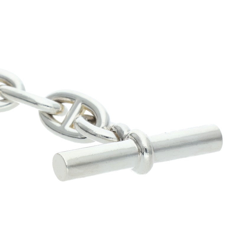 HERMES Chaine d'Ancre MM Silver Bracelet Size 13LINK