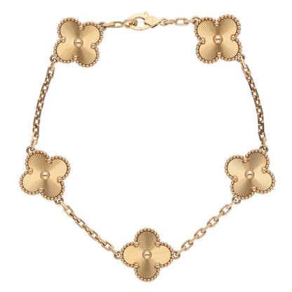 VANCLEEF & ARPELS Vintage Alhambra K18YG 5P Size ONE SIZE