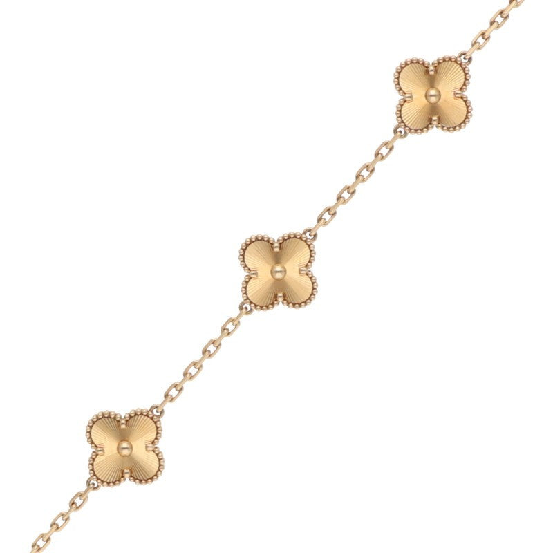 VANCLEEF & ARPELS Vintage Alhambra K18YG 5P Size ONE SIZE
