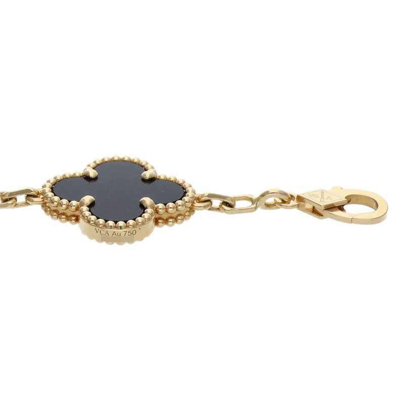 VANCLEEF & ARPELS Vintage Onyx Bracelet Size ONE SIZE