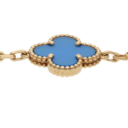 VANCLEEF & ARPELS Vintage Alhambra Yellow Gold Bracelet Size ONE SIZE