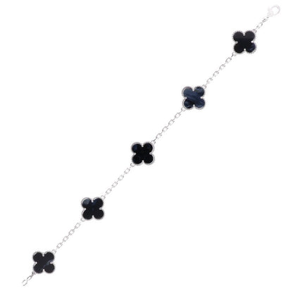 VANCLEEF & ARPELS Vintage Alhambra K18WG Pietersite Bracelet