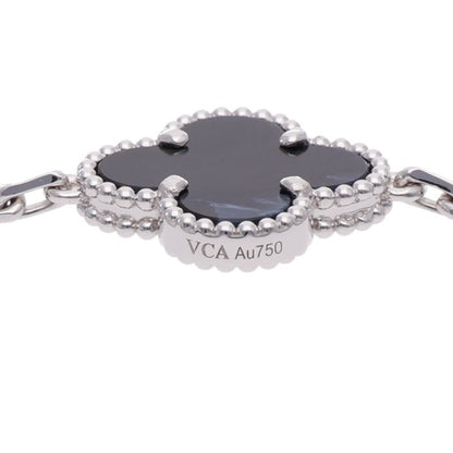 VANCLEEF & ARPELS Vintage Alhambra K18WG Pietersite Bracelet
