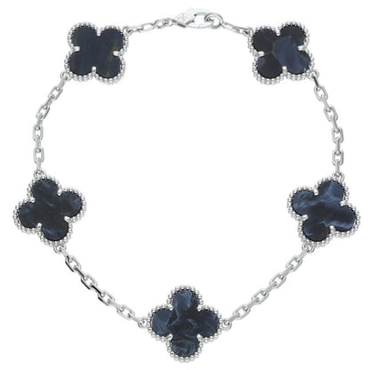 VANCLEEF & ARPELS Vintage Alhambra K18WG Petersite Bracelet