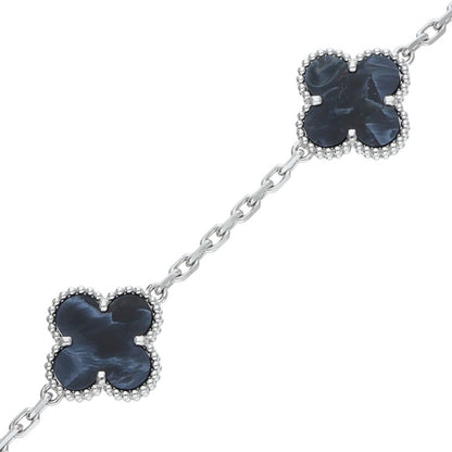 VANCLEEF & ARPELS Vintage Alhambra K18WG Petersite Bracelet