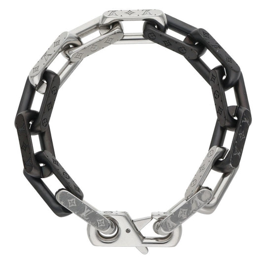 LOUISVUITTON Monogram Chain Metal Bracelet Size M