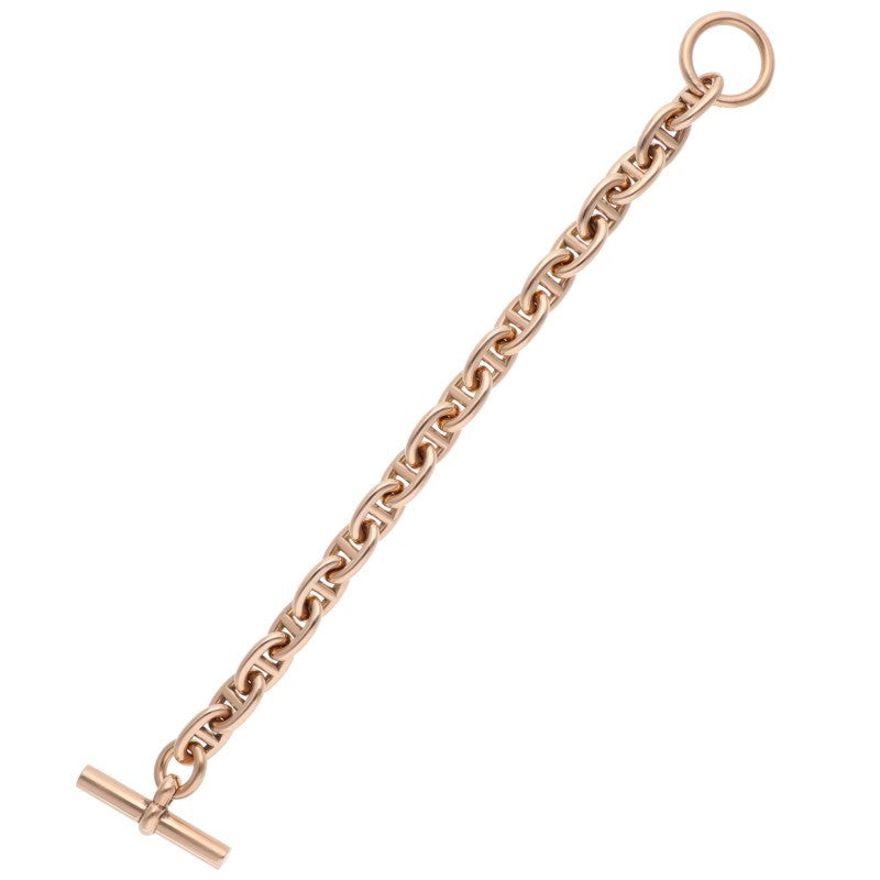 HERMES Chaine d'Ancre PM Pink Gold Bracelet Size 18LINK