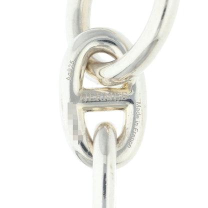HERMES Chaine d'Ancre MM 925 Silver Bracelet Size 15LINK
