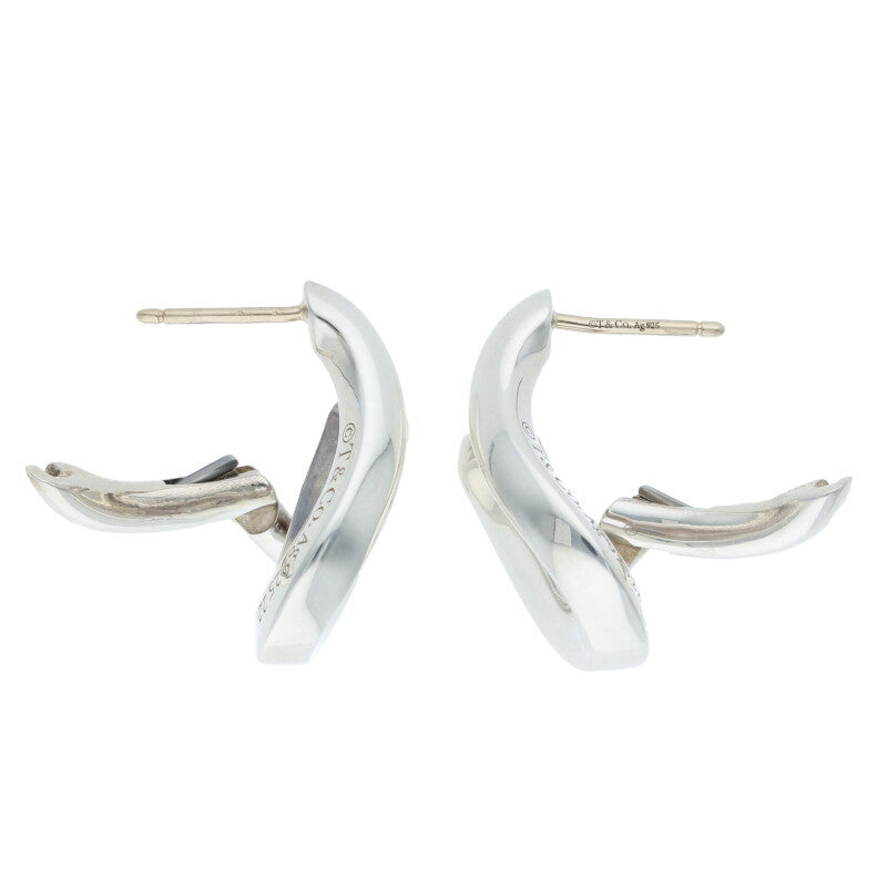 TIFFANY&Co. Forge Single Link Silver Earrings Size ONE SIZE