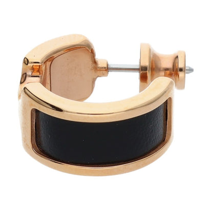 HERMES Olympe Box Calf Hoop Earrings Size ONE SIZE