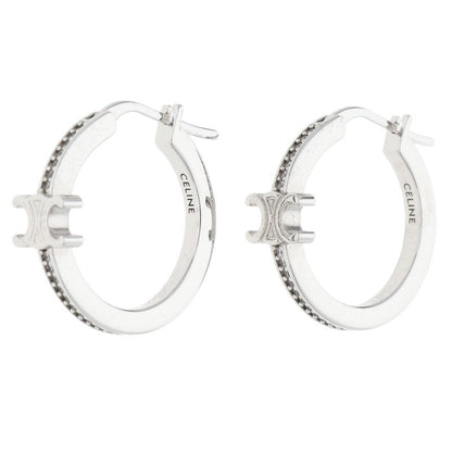 CELINE Sparkle Triomphe Crystal Hoop ONE SIZE Size ONE SIZE