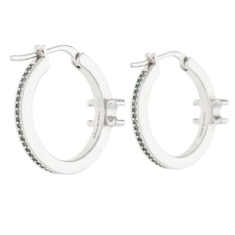 CELINE Sparkle Triomphe Crystal Hoop ONE SIZE Size ONE SIZE