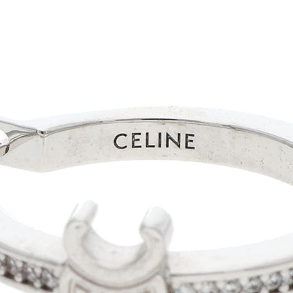 CELINE Sparkle Triomphe Crystal Hoop ONE SIZE Size ONE SIZE