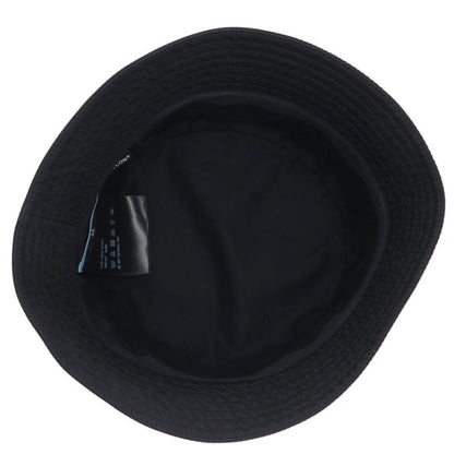 PRADA Black Re-Nylon Triangle Logo Bucket Hat Size ONE SIZE