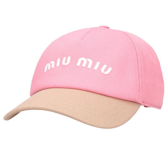 miumiu 26SS Bicolor Cotton Baseball Cap Size ONE SIZE