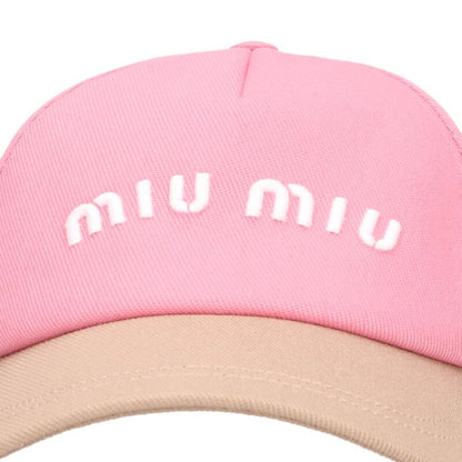miumiu 26SS Bicolor Cotton Baseball Cap Size ONE SIZE