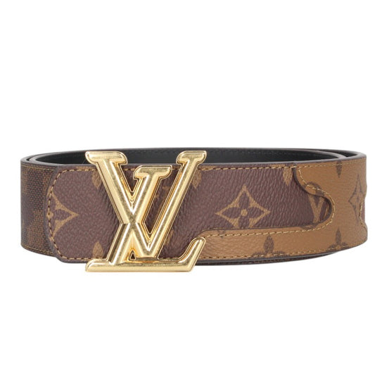 Louis Vuitton LV Belt Brown x Black Size 85