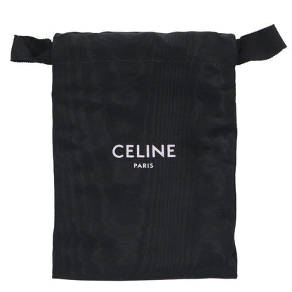 CELINE Braided Mesh Leather Belt Brown Gold Size ONE SIZE