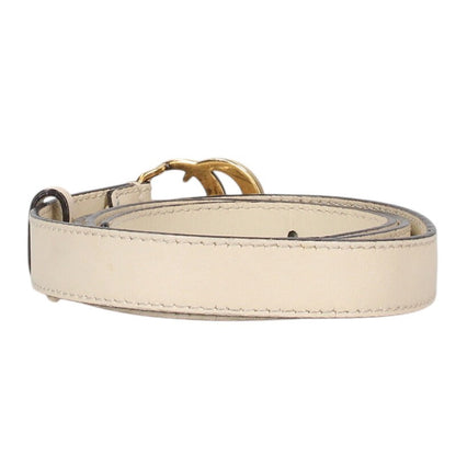 GUCCI GG Marmont Double G Leather Narrow Belt Size ONE SIZE