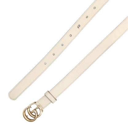 GUCCI GG Marmont Double G Leather Narrow Belt Size ONE SIZE