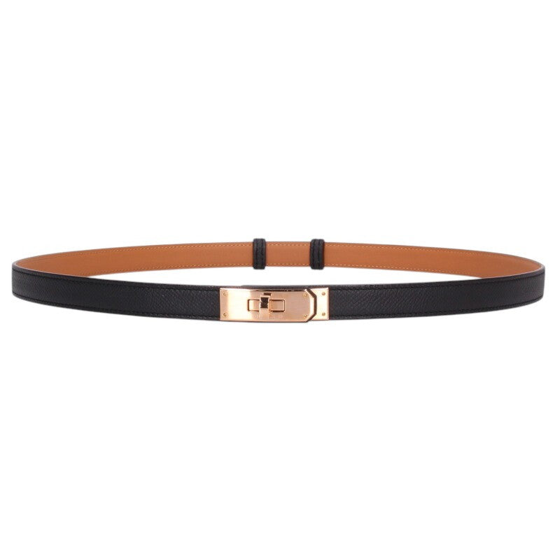 HERMES Kelly 18 Veau Epsom Leather Belt Size ONE SIZE