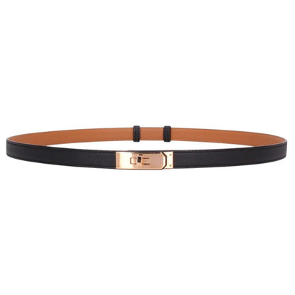 HERMES Kelly 18 Veau Epsom Leather Belt Size ONE SIZE