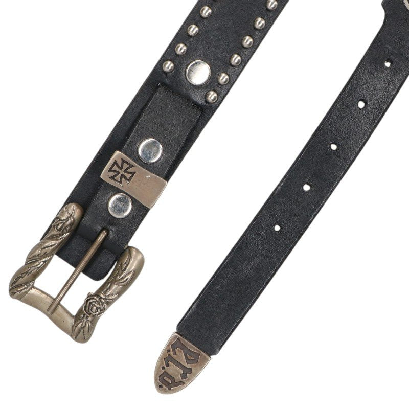 ENFANTS RICHES DEPRIMES DOUBLE BUCKLE Studded Belt Size 90