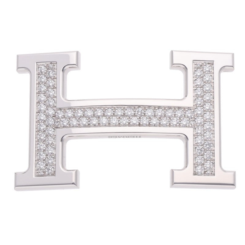 HERMES Constance WG Pave H Buckle White Gold