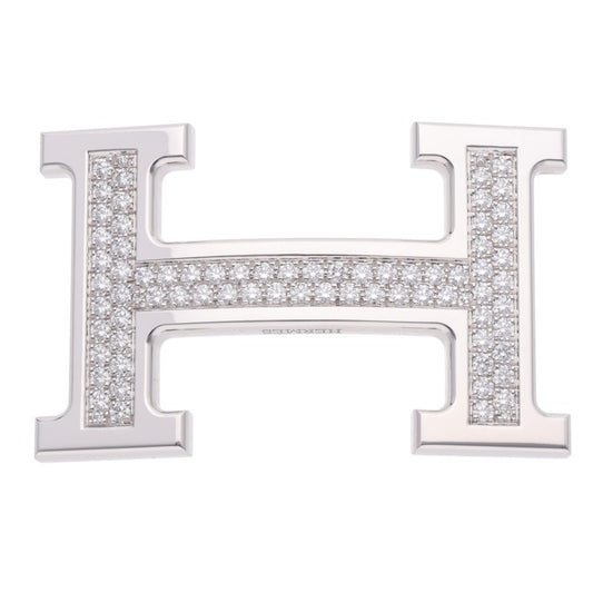 HERMES Constance WG Pave H Buckle White Gold