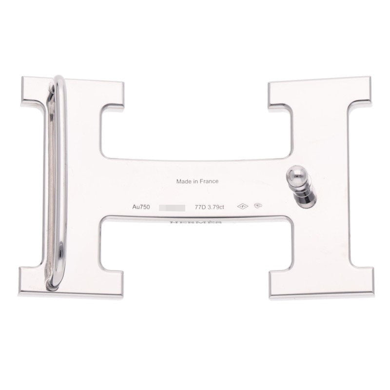 HERMES Constance WG Pave H Buckle White Gold