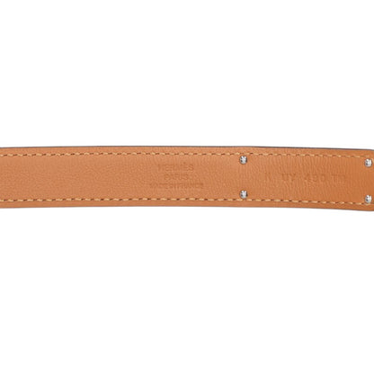 HERMES Kelly Buckle Epsom Belt Black/Silver
