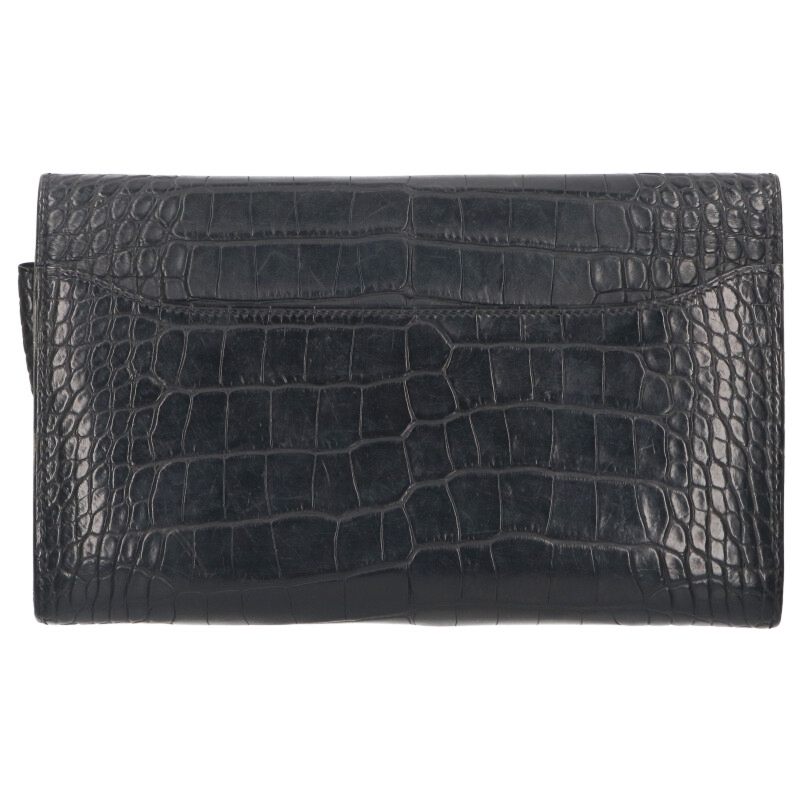 HERMES Constance Long Alligator Mat Wallet Size ONE SIZE