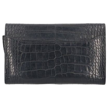 HERMES Constance Long Alligator Mat Wallet Size ONE SIZE