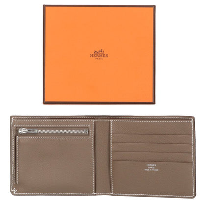 HERMES H Sellier Compact Evercolor Wallet Size ONE SIZE