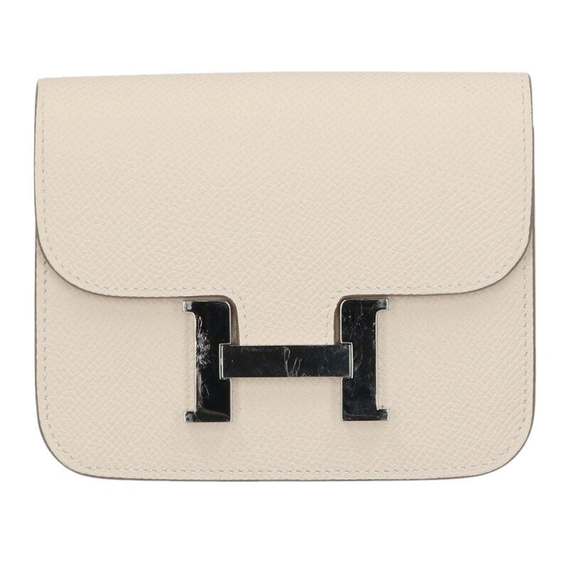 HERMES Constance Slim Leather Bi-fold Wallet Size ONE SIZE