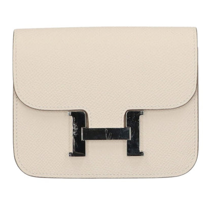 HERMES Constance Slim Leather Bi-fold Wallet Size ONE SIZE