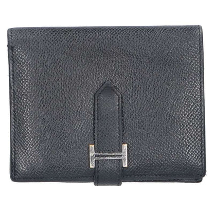 HERMES Bearn Compact Leather Bi-fold Wallet Size ONE SIZE