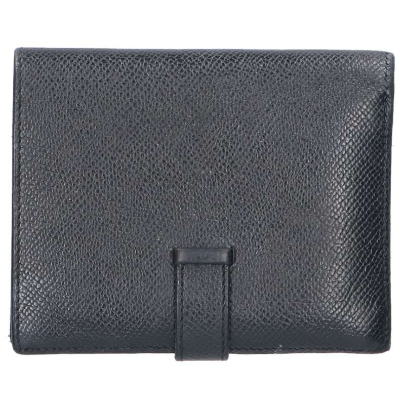 HERMES Bearn Compact Leather Bi-fold Wallet Size ONE SIZE