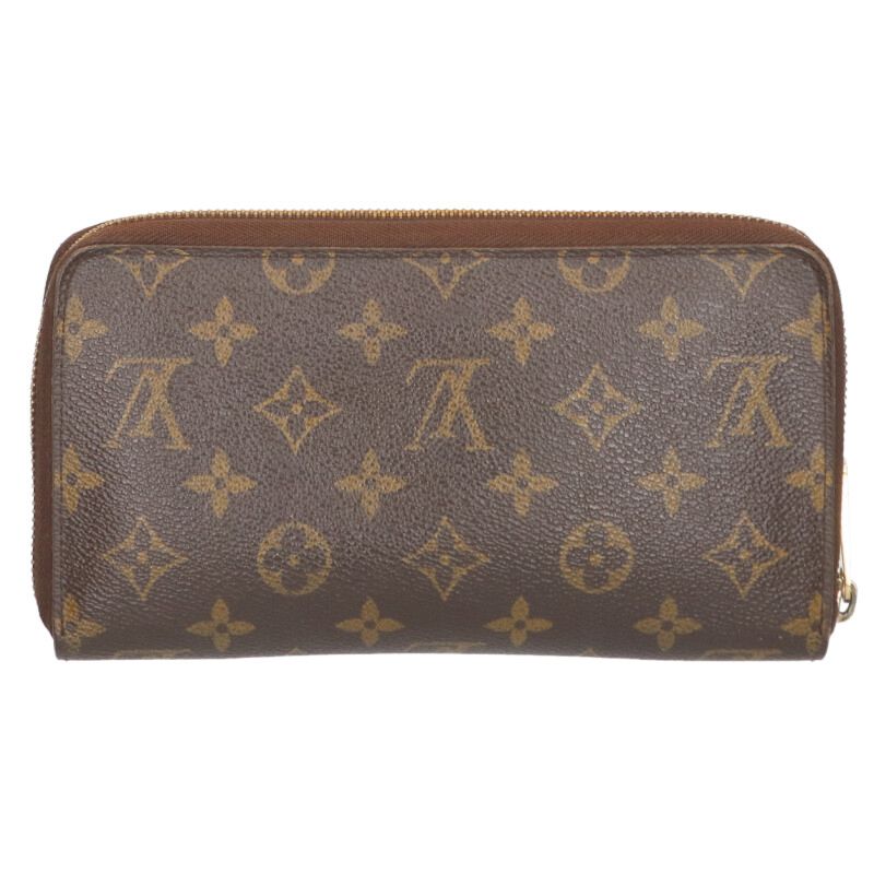 Louis Vuitton Zippy Organizer Brown x Gold
