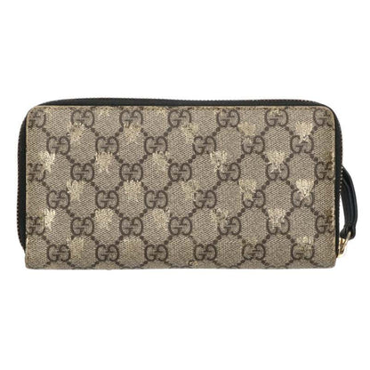 GUCCI GG Supreme Bee Zip Around Wallet Size ONE SIZE