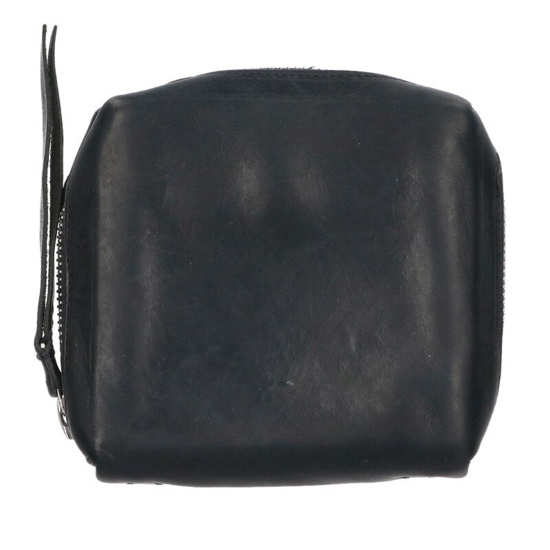 MA+ Round Zip Leather Wallet Black Size ONE SIZE