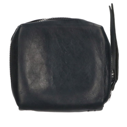 MA+ Round Zip Leather Wallet Black Size ONE SIZE
