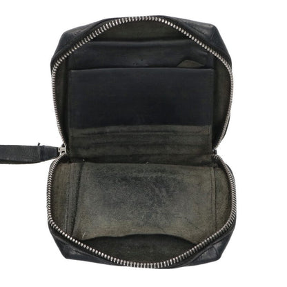 MA+ Round Zip Leather Wallet Black Size ONE SIZE