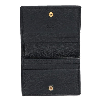 GUCCI GG Marmont Bi-Fold Wallet Black/Gold Size ONE SIZE