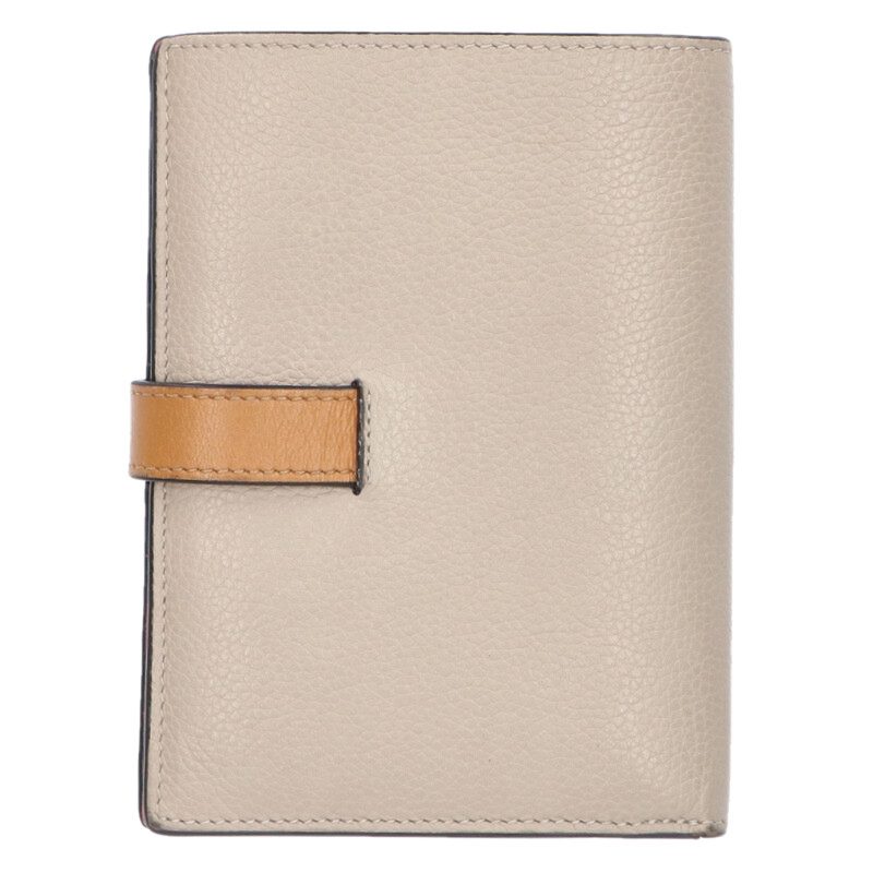 LOEWE Anagram Medium Vertical Wallet Beige Size ONE SIZE