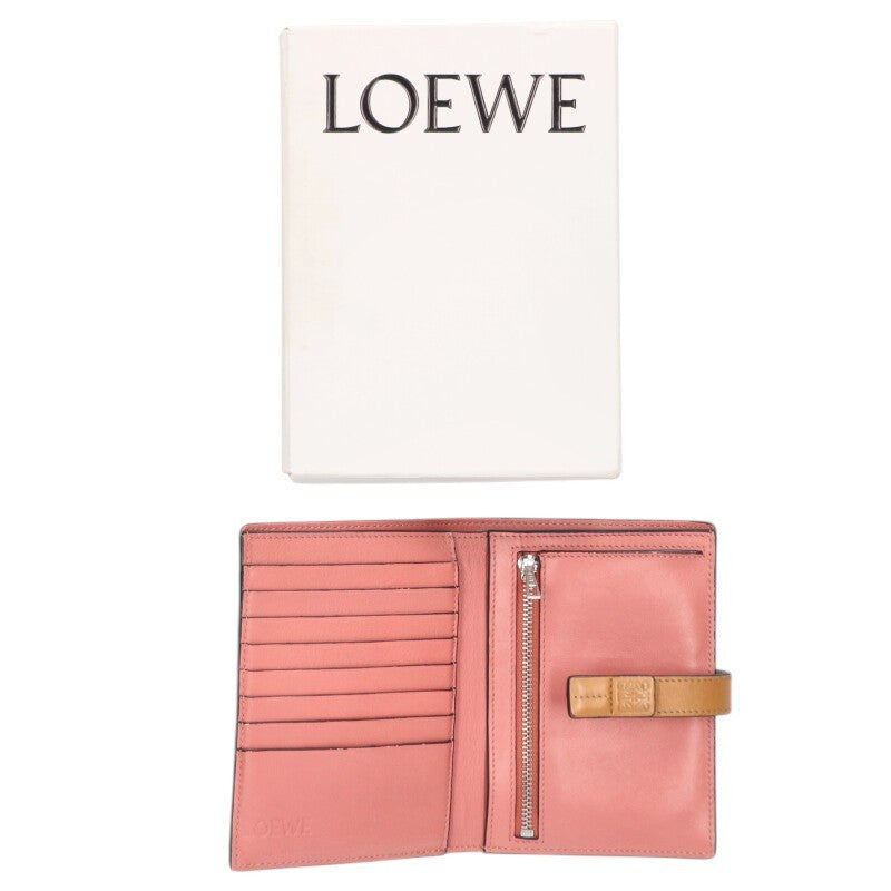 LOEWE Anagram Medium Vertical Wallet Beige Size ONE SIZE