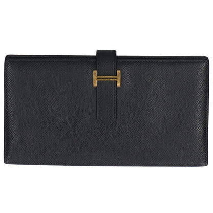 HERMES Bearn Soufflet Veau Epsom Wallet Size ONE SIZE